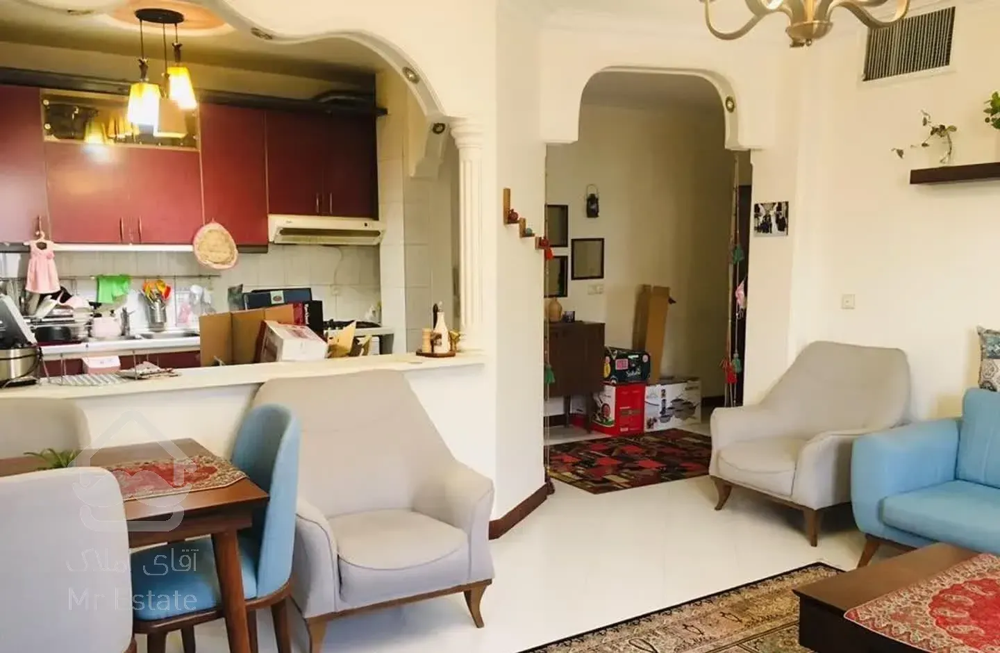 62متر۲خواب/سالن پرده خور/آکواریوم/جنت آباد مرکزی