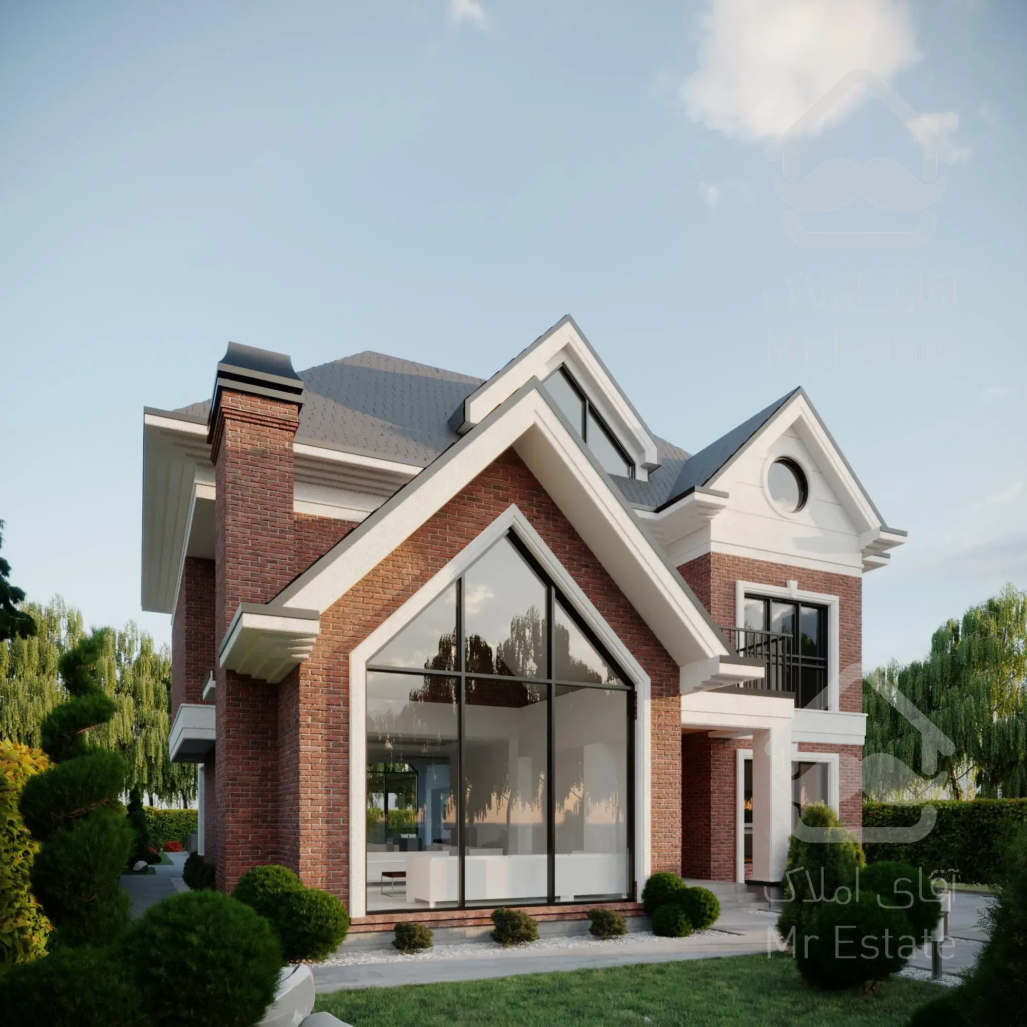 طراحی ویلای نیوکلاسیک