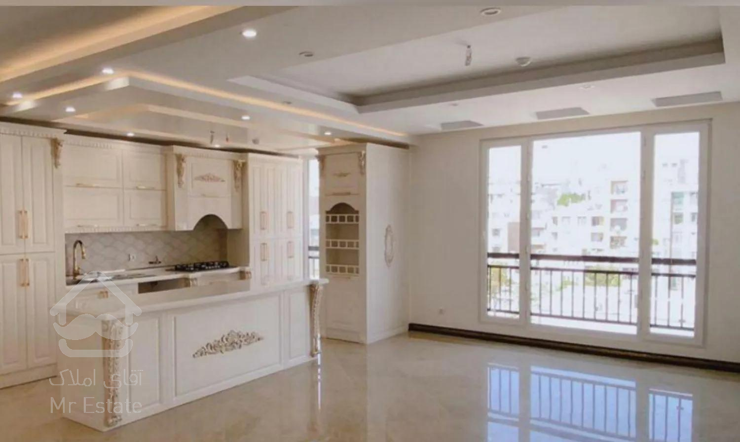 ۸۵متر/ کلیدنخورده/ سالن پرده خور/کم واحد