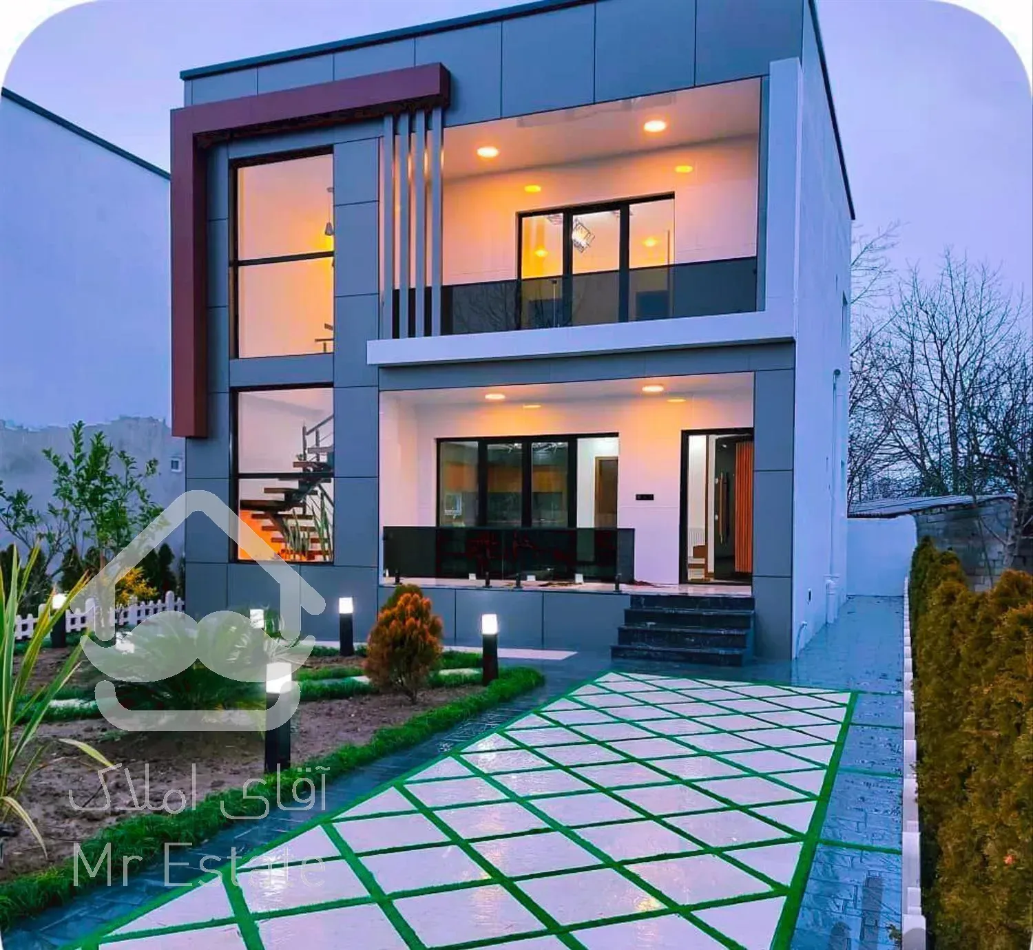 ویلادوبلکس مدرن شهرک برند سندقطعی انشعابات نصب