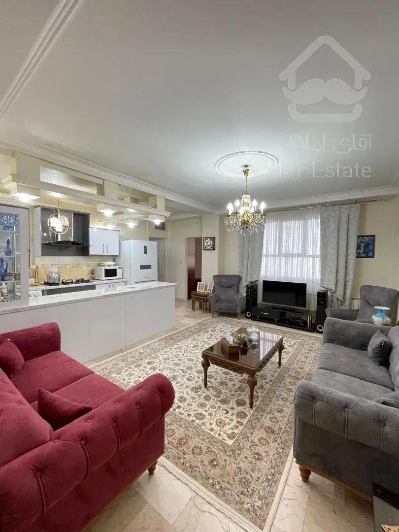 ۶۸متر ۲ خواب سالن پرده خور فول امکانات تراورتن فردوس