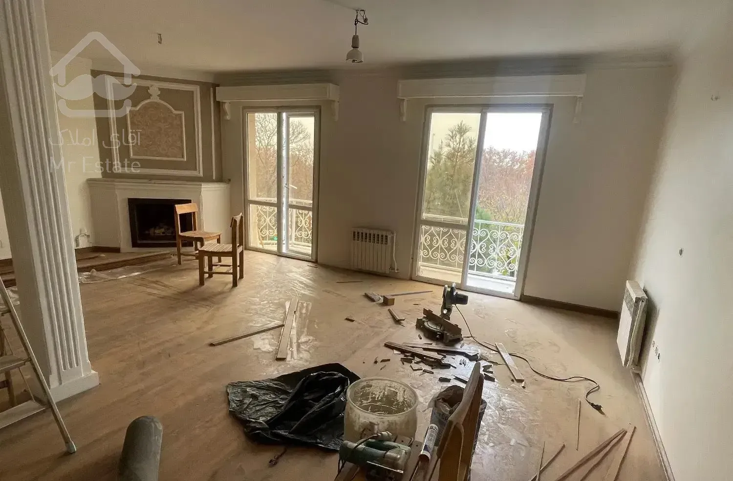 نیاوران شمال کاخ ۱۳۲ متر دوخواب بازسازی شده