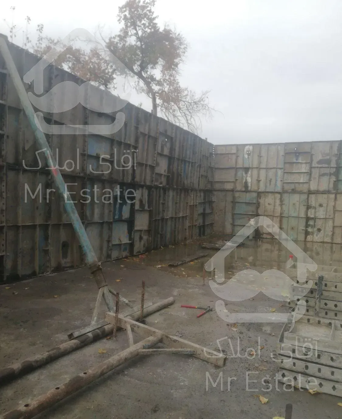 ارماتوربندی قالب بندی  استخر ساختمان بتنی شناژی