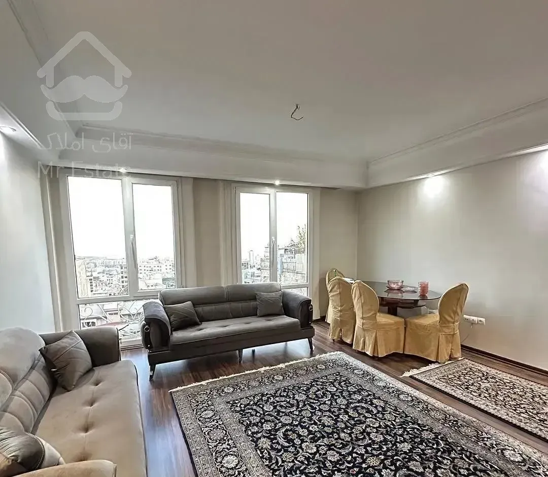 ۱۲۴متر دو خواب/سالن پرده خور /تاپ لوکیشن