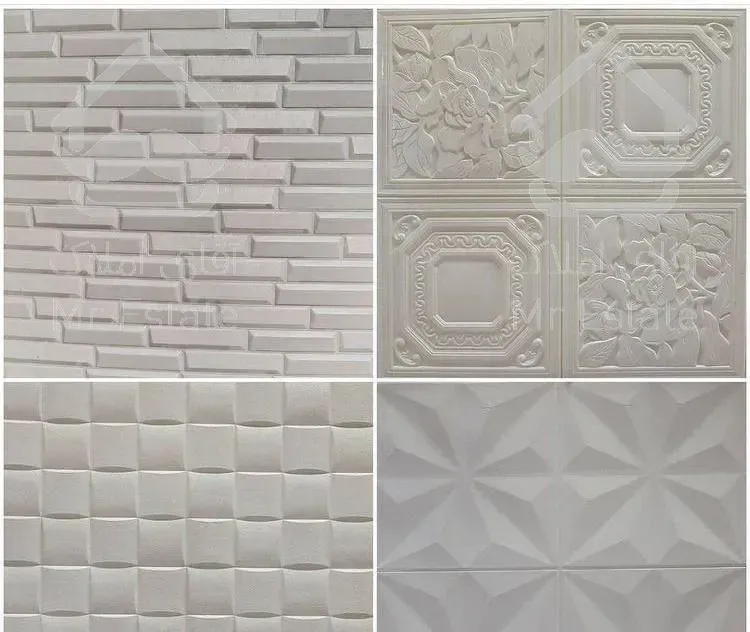 رنگ آمیزی گچبری پیش ساخته دور لامپی PVC و....