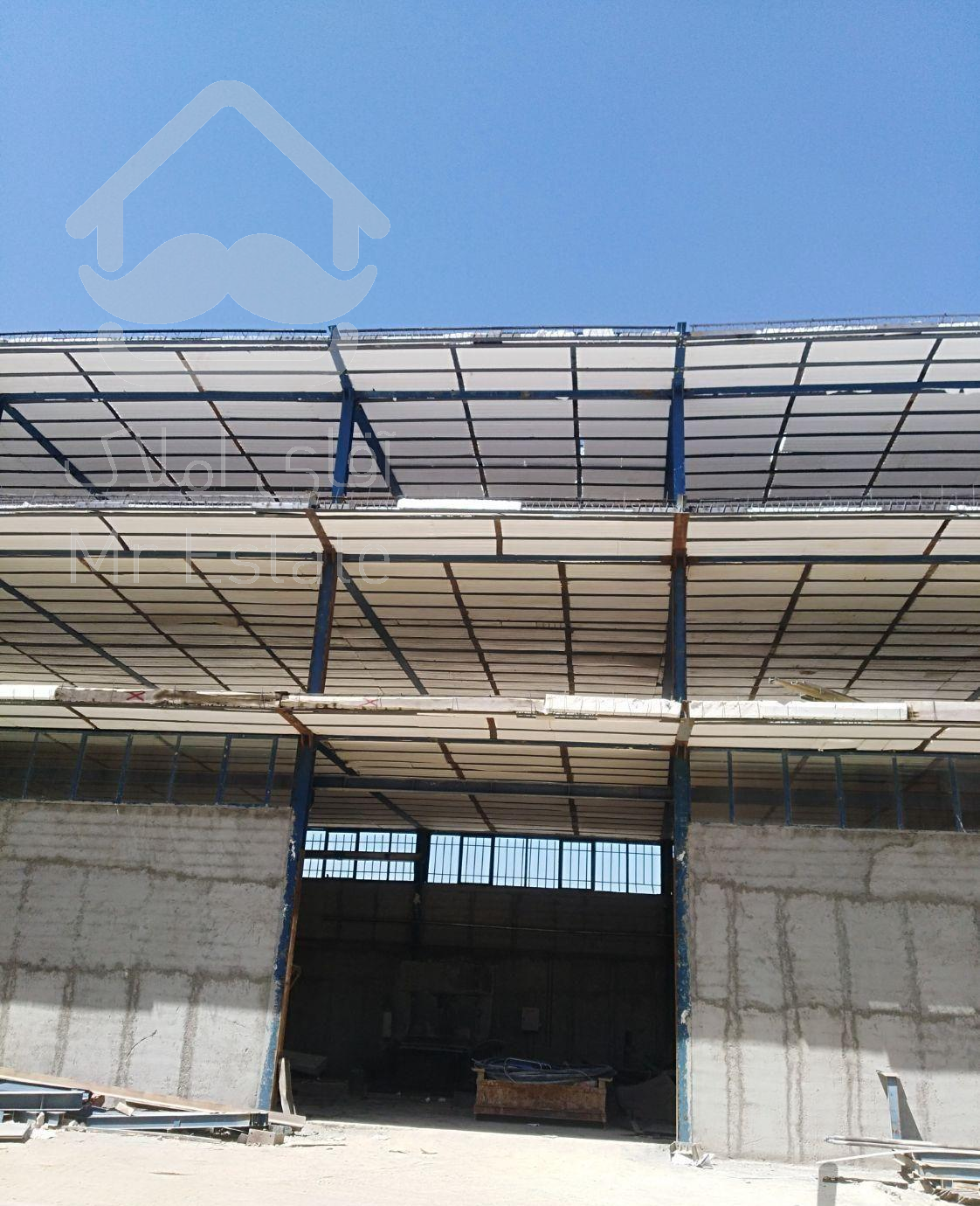 اسکلت فلزی وسازه نگهبان سقف تیرچه کرومیت بتنی
