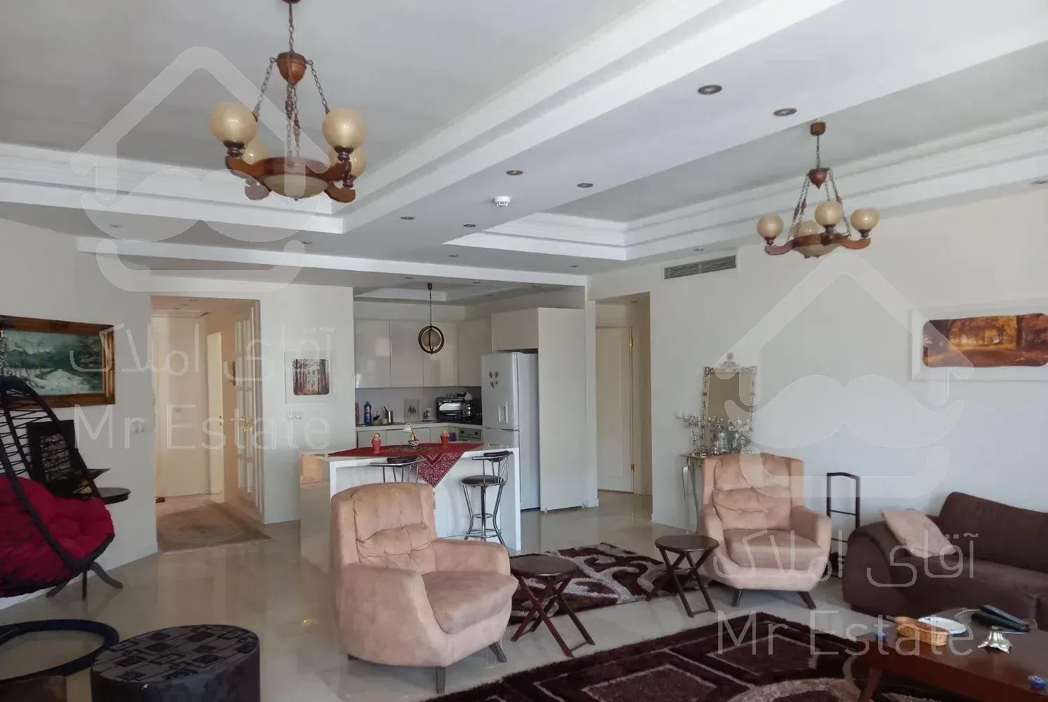 آجودانیه ۱۳۵ متر ۳ خوابه  شیک