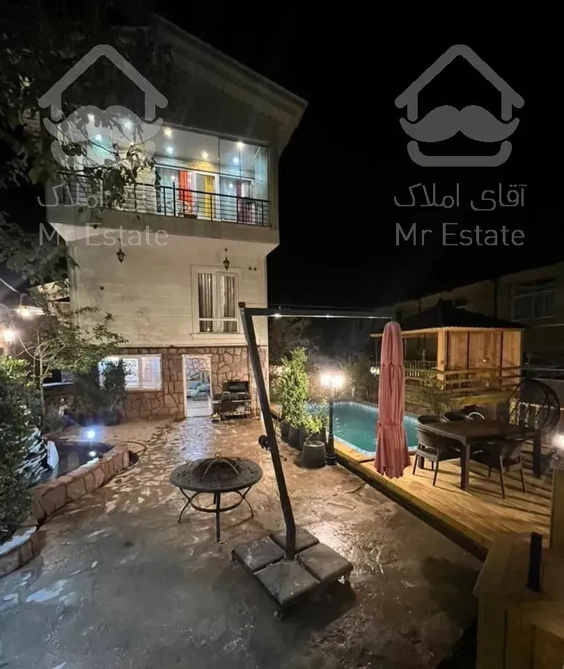 ویلا استخر روباز آبگرم در فشم