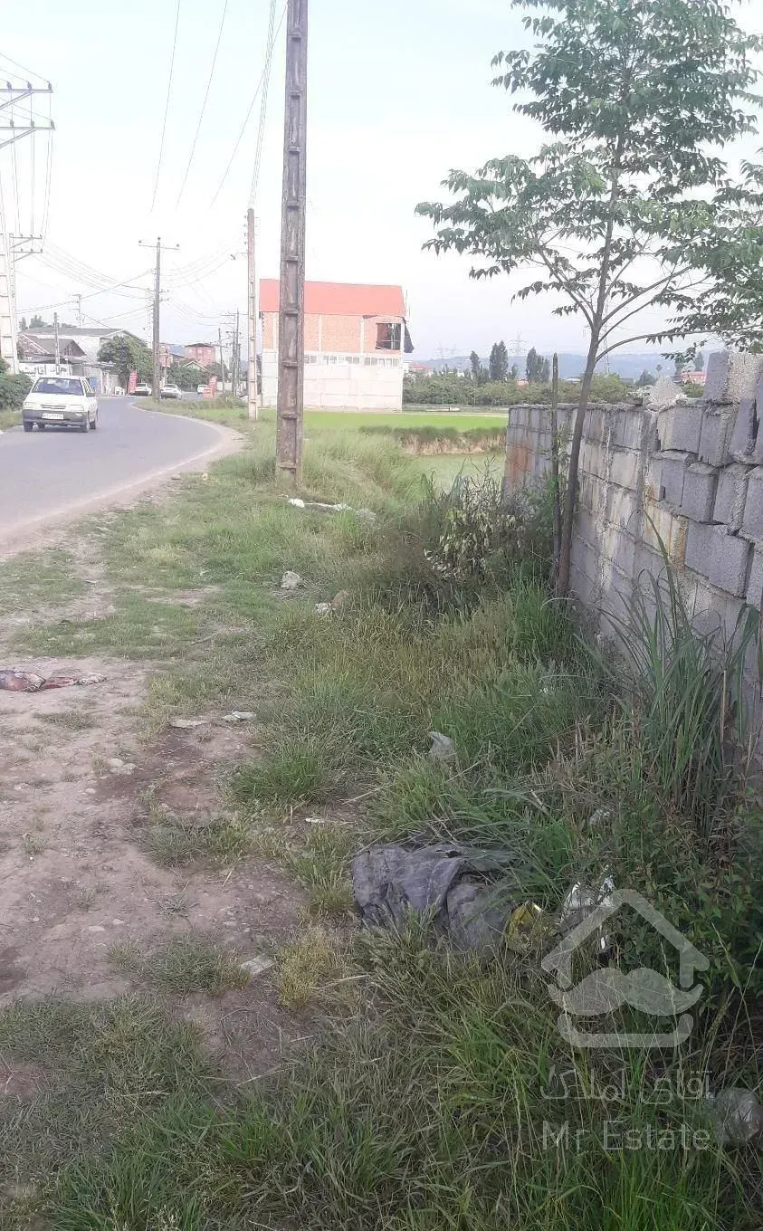 500متر زمین بر خیابان اصلی امکان ساخت مسکونی-تجاری