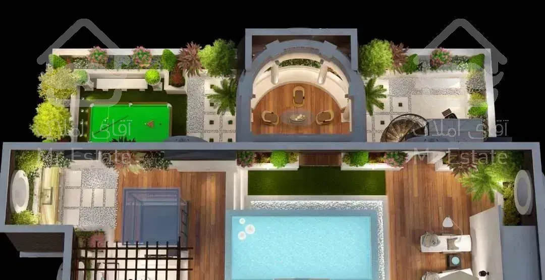 560 متر صاحبقرانیه.  سازه منطقه. آپارتمان