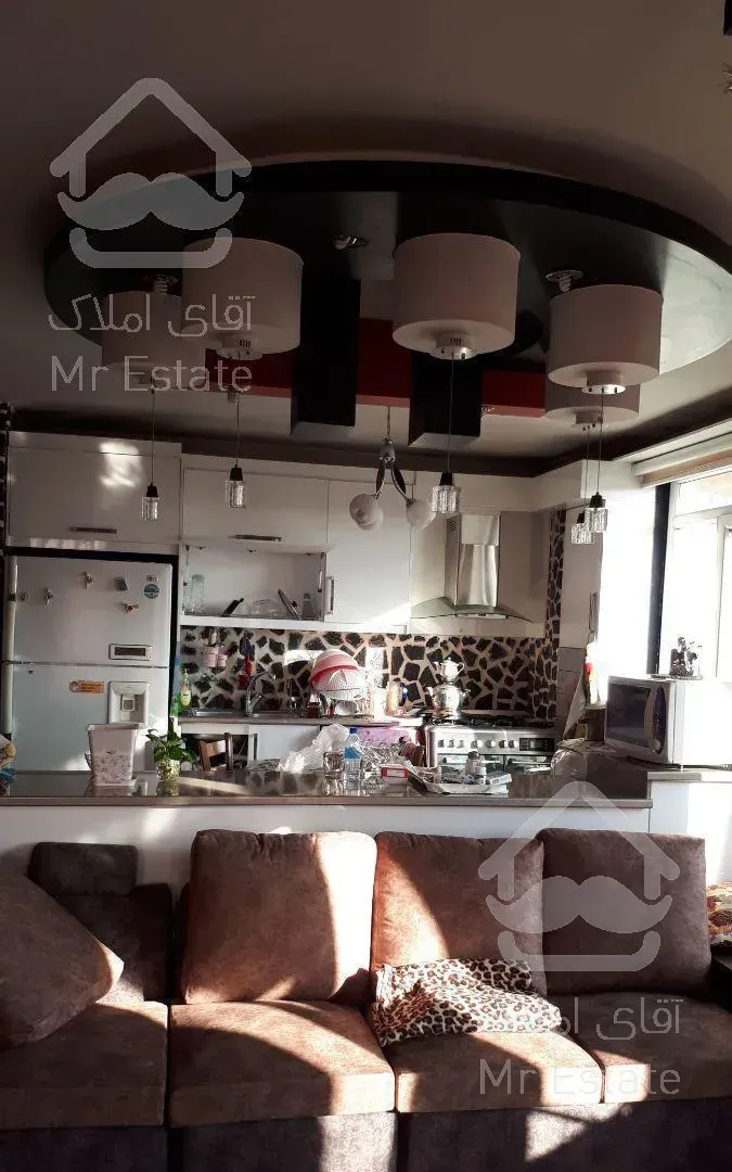 آپارتمان سه خواب دو نبش نما سنگ سفید