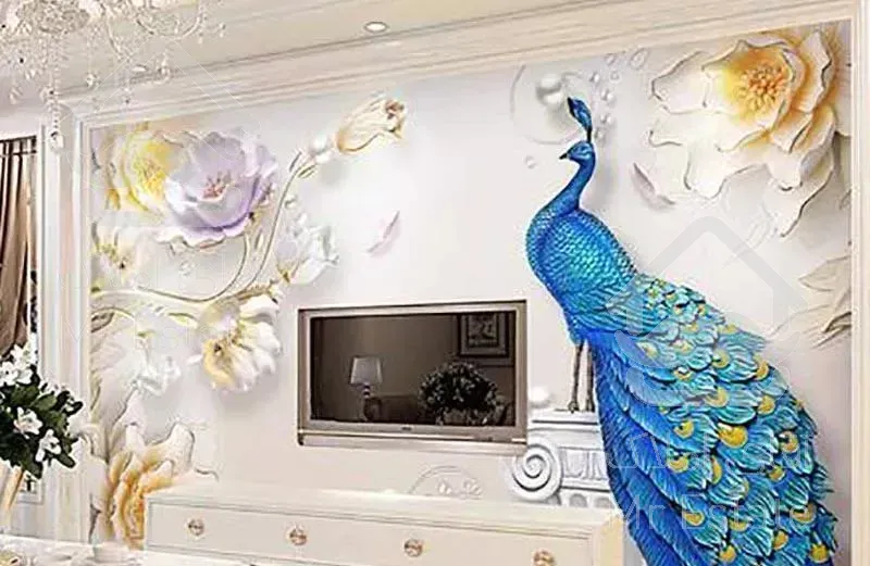 کاغذدیواری و پارکت