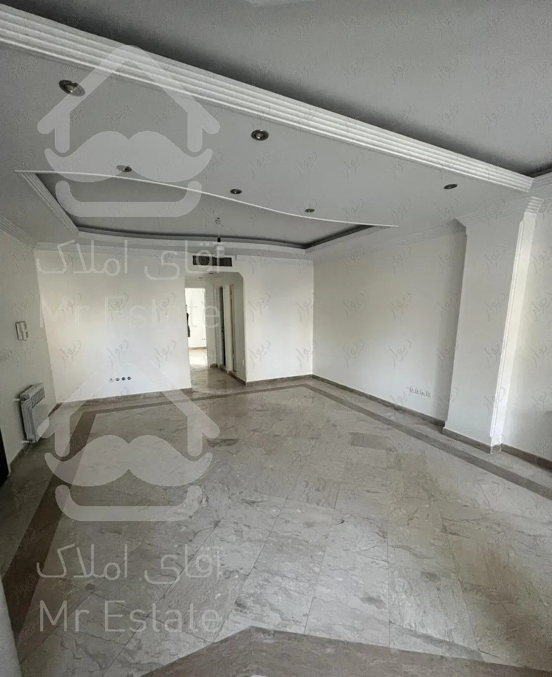 ۷۹متردوخواب/سالن مربع/نور ونقشه بدون مشابه