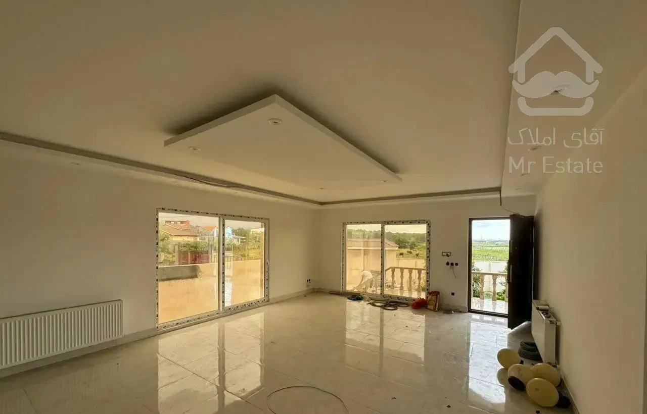 ویلای نو ساز ۱۲۰ متری نما سنگ فول امکانات مبله