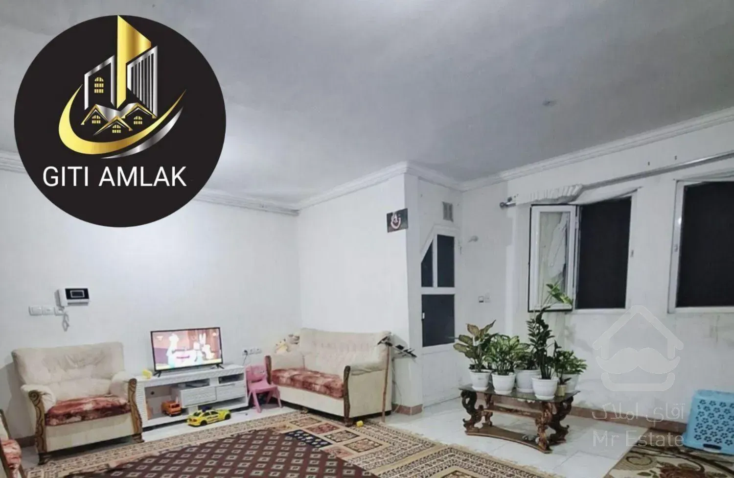 رهن آپارتمان ۸۹ متری ۲ خوابه طبقه ۳