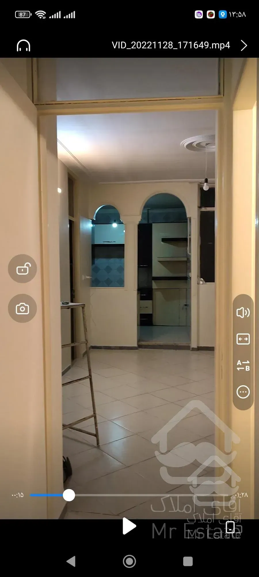 فروش آپارتمان تکواحدی ۵۴ متر .فلکه چایچی. تهران نو