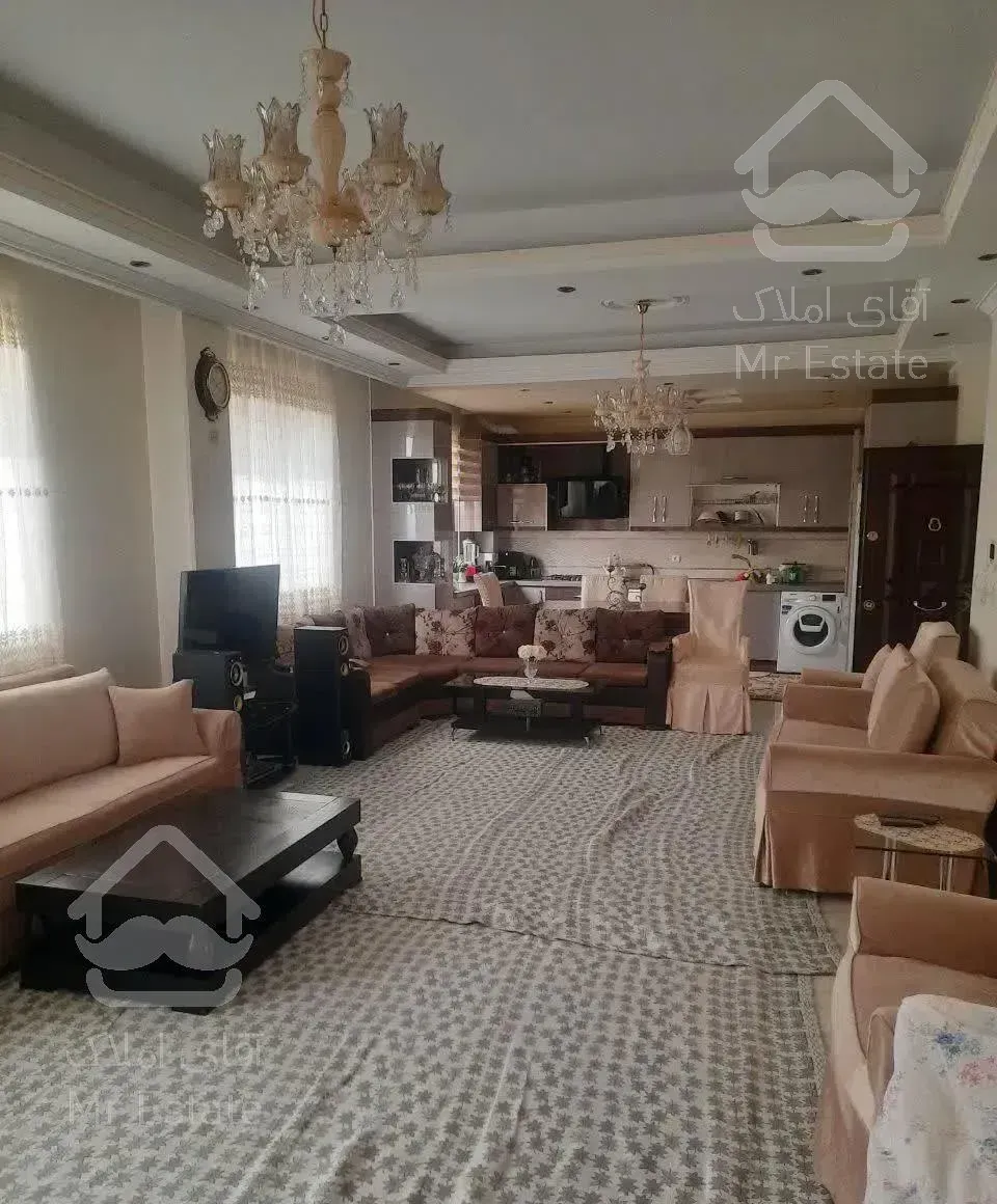 ۱۰۵ متر .سالن پرده خور . فول امکانات