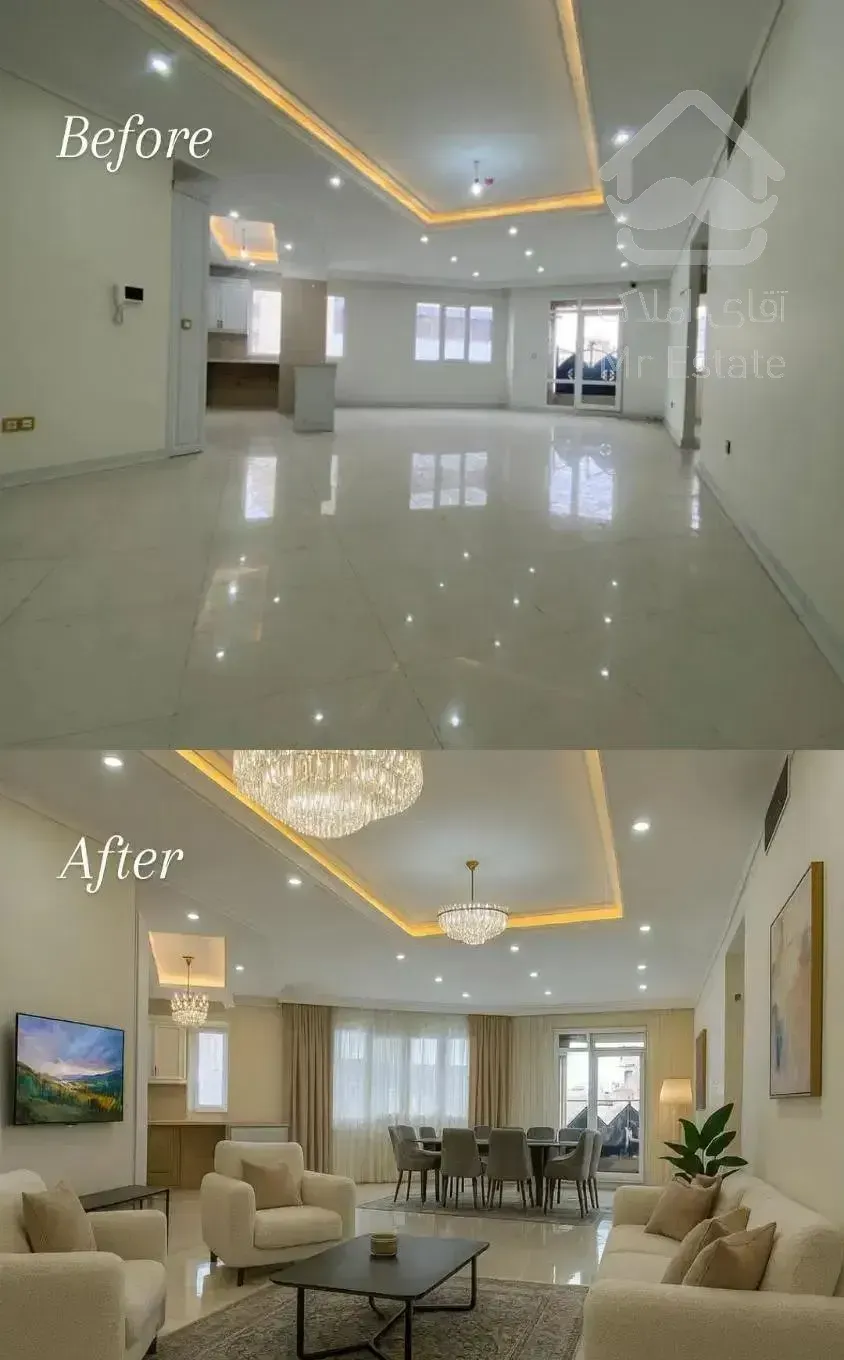 ۱۳۵ متر / ۳ خواب پر از نور و پرستیژ / لابی مجلل