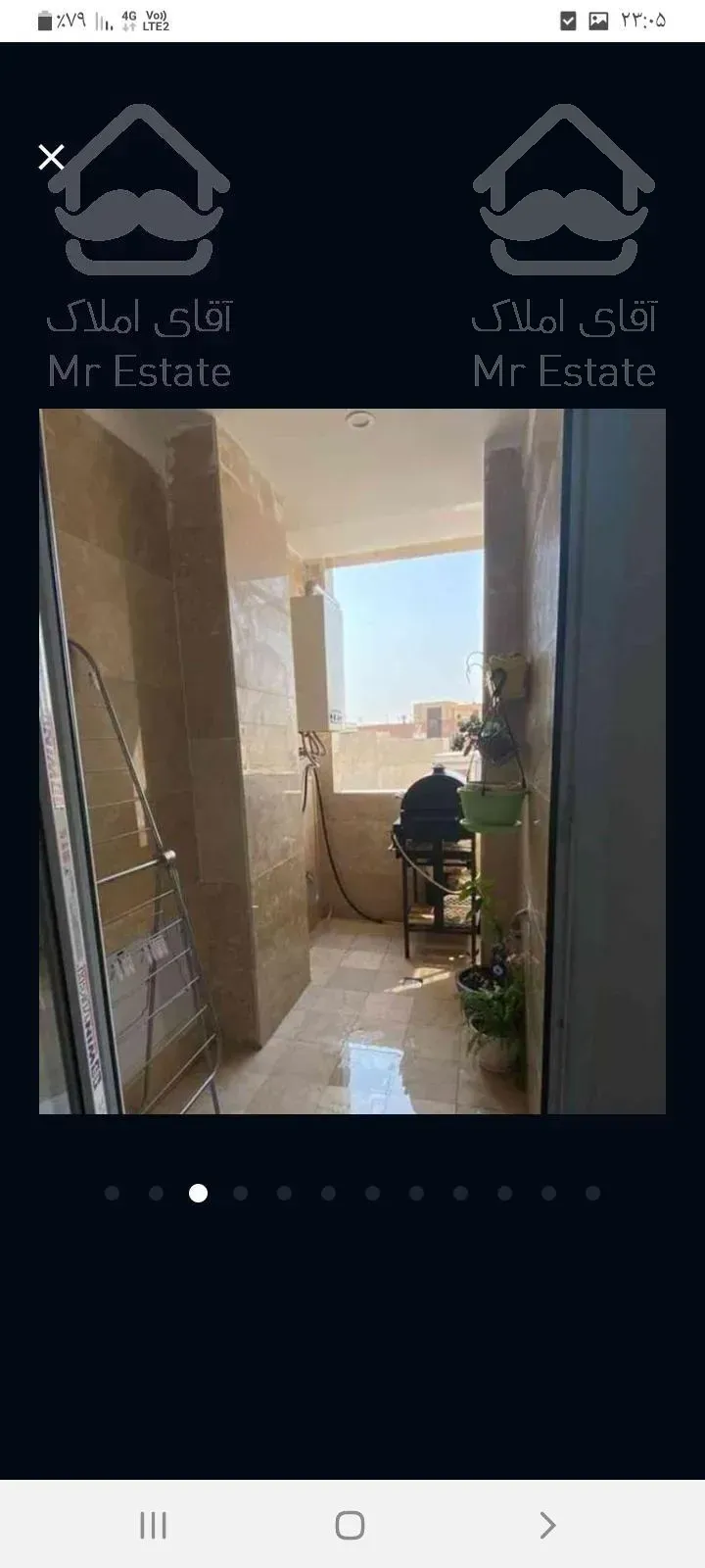 آپارتمان ۱۲۰ متری سه خواب طبقه پنجم