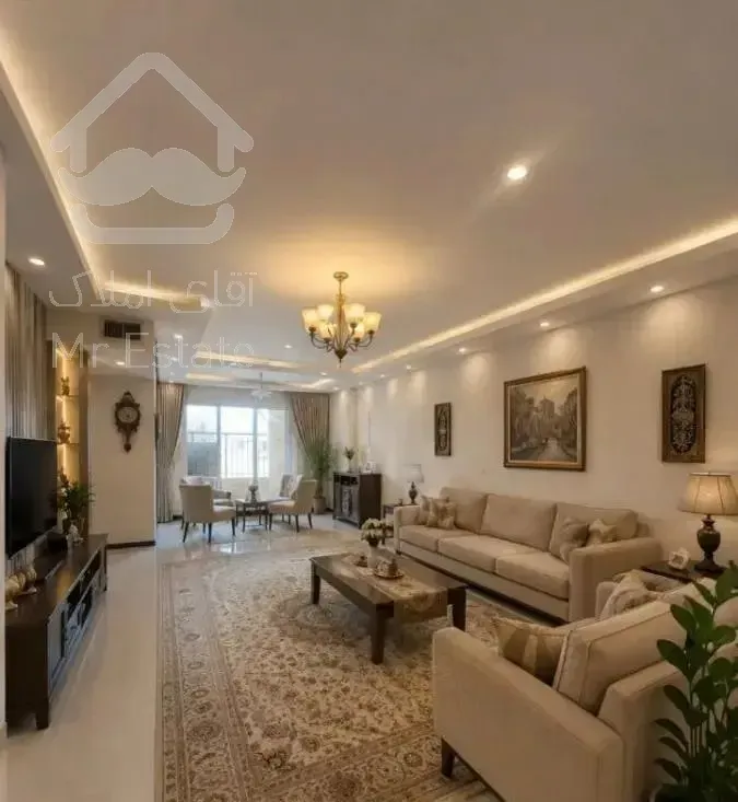۸۰متر/۲خواب/سالن پرده خور/فول دیزاین/دنج