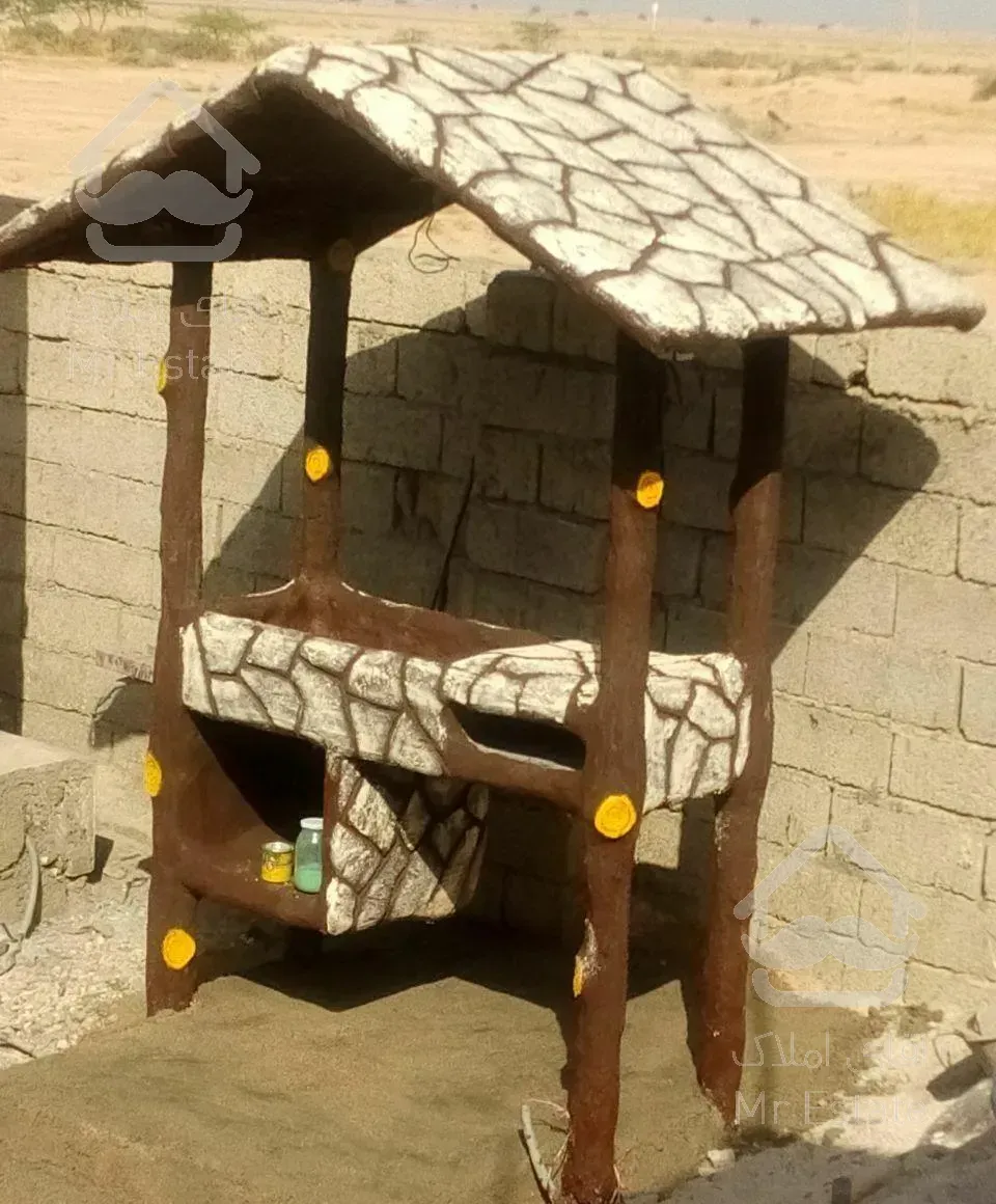 اجرای نمای سیمان بری طرح سنگ وچوب پلاستر.‌..