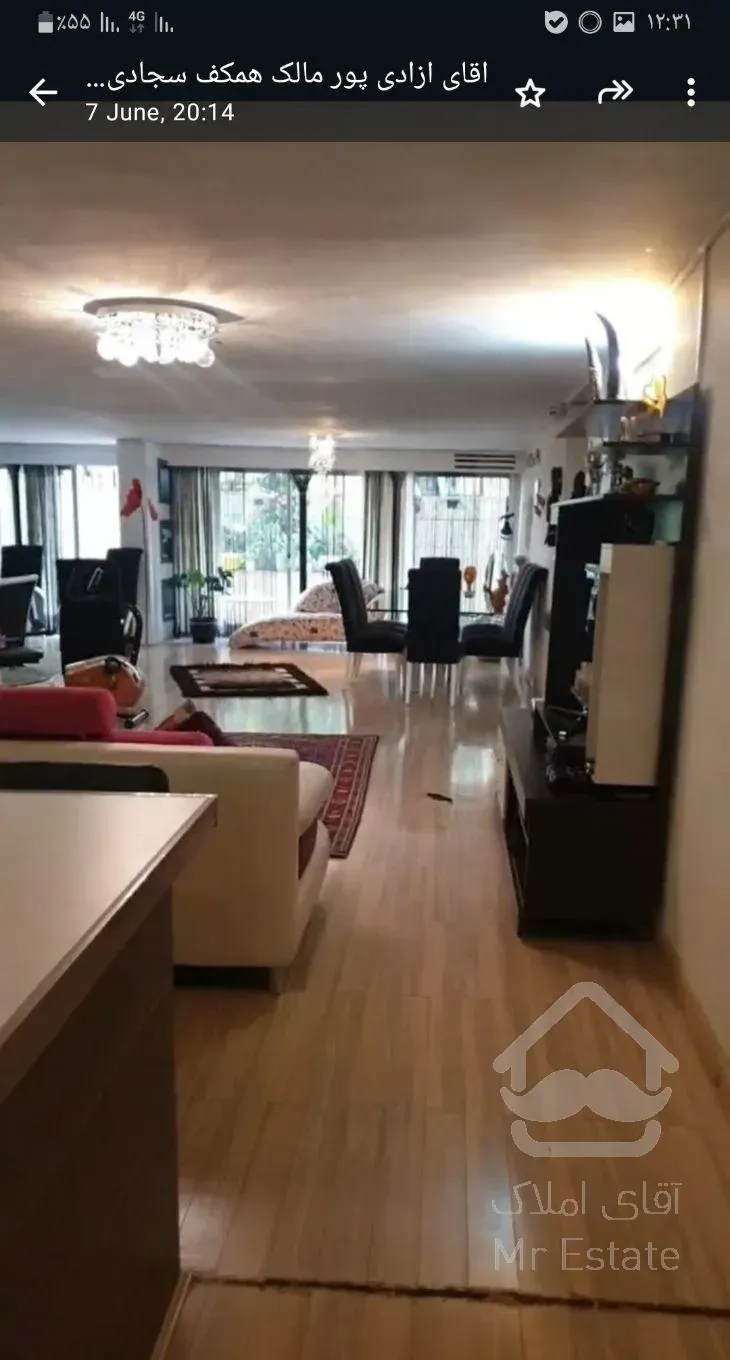 اجاره آپارتمان ۱۷۰ متری ۲ خوابه همکف در فرح آباد