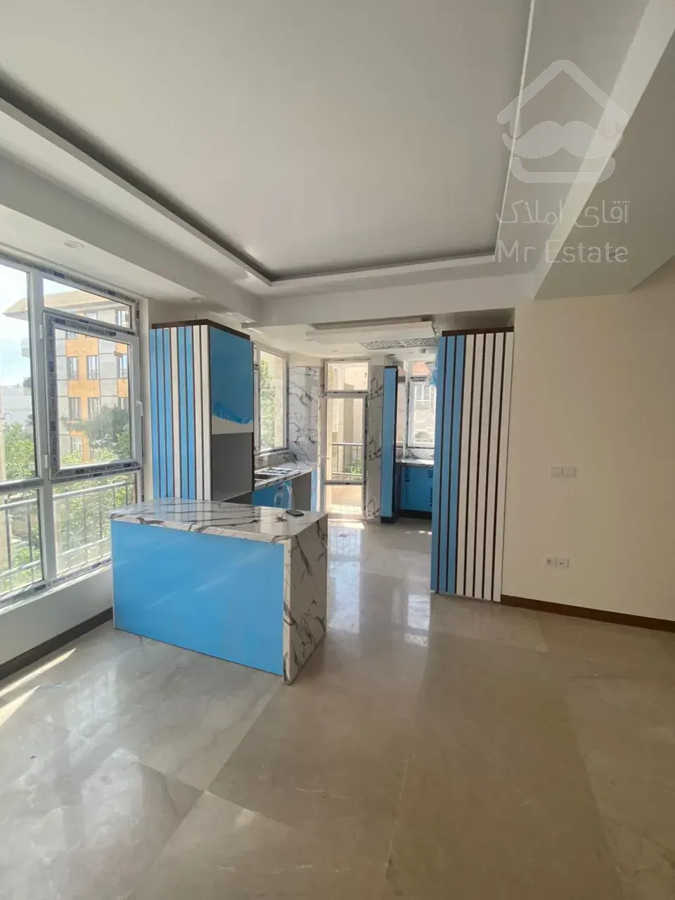 ۸۰متر۲خواب فول نور مستقیم تاپ لوکیشن