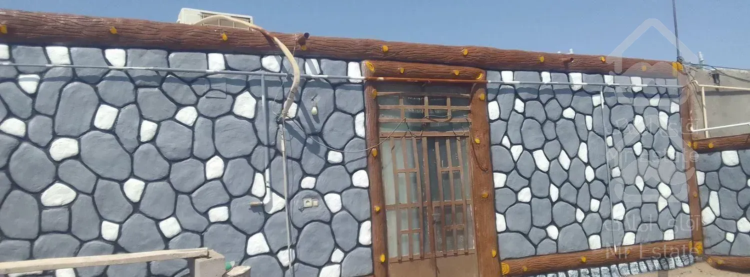 نمارومی سیمانی طرح چوب وسنگ آبنما.. ونرده کشی