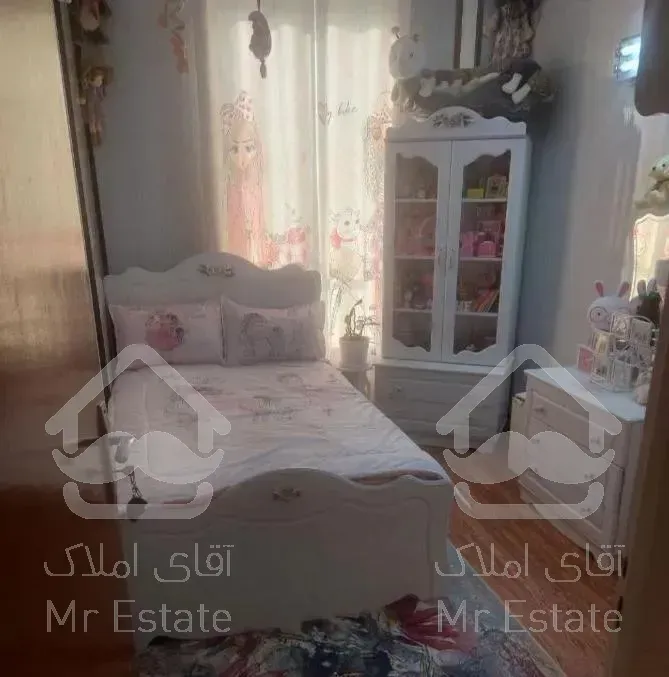 ۶۰متر ۲خواب فول دیزاین شده سالن سرتاسر پرده خور