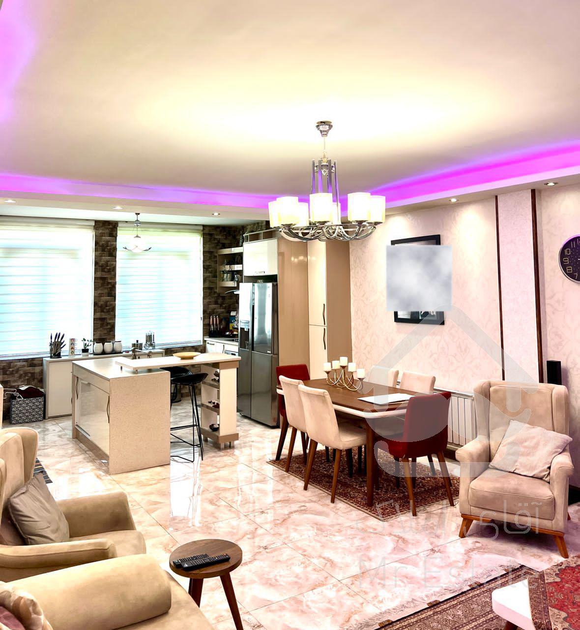 ۷۵ متر شهرزیبا سالن پرده خور ۹ ساله