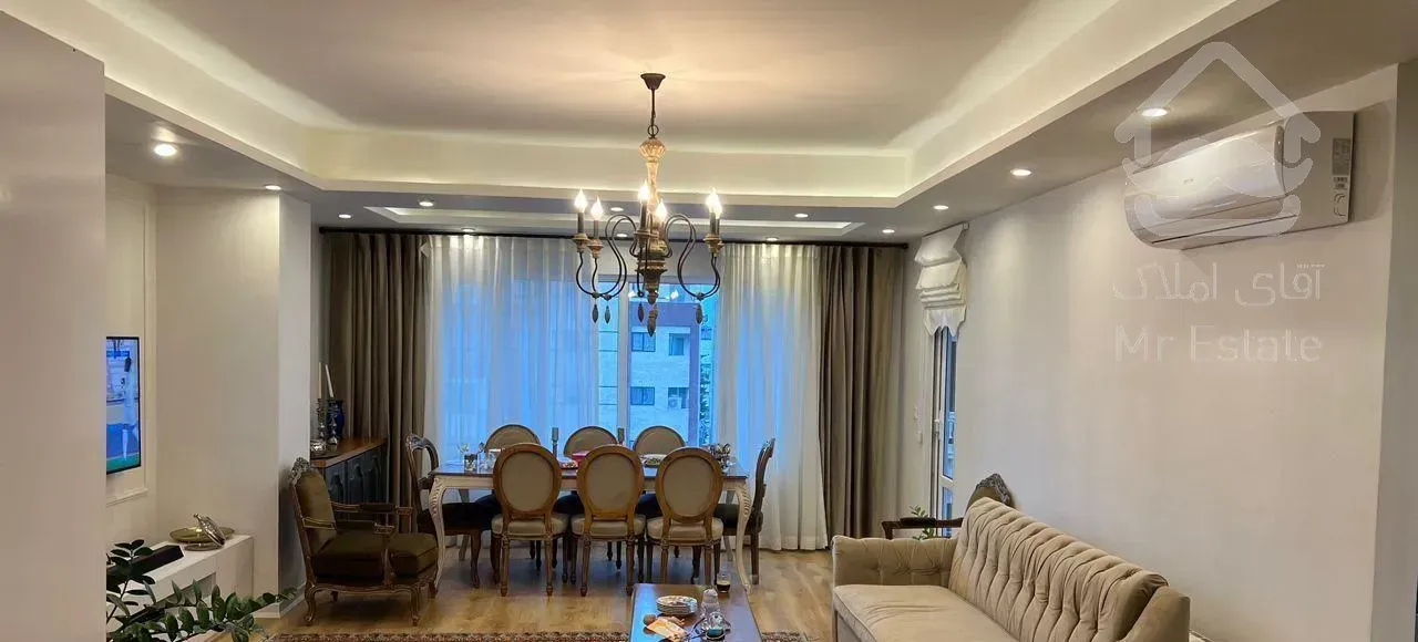 آپارتمان ۱۱۰ متر،۲ خواب،طبقه ۴،محوطه کاخ