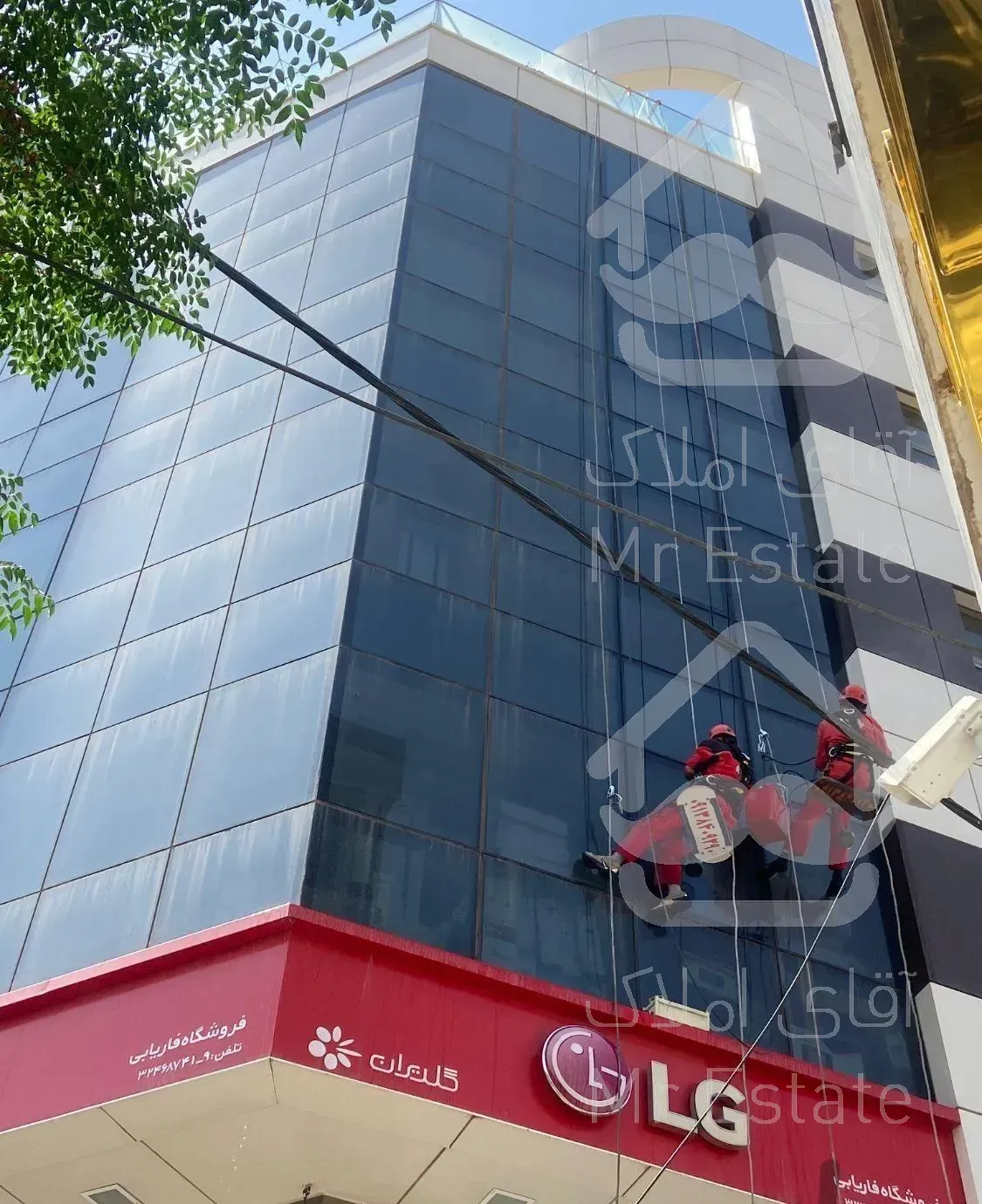 کار در ارتفاع با طناب بدون داربست راپل