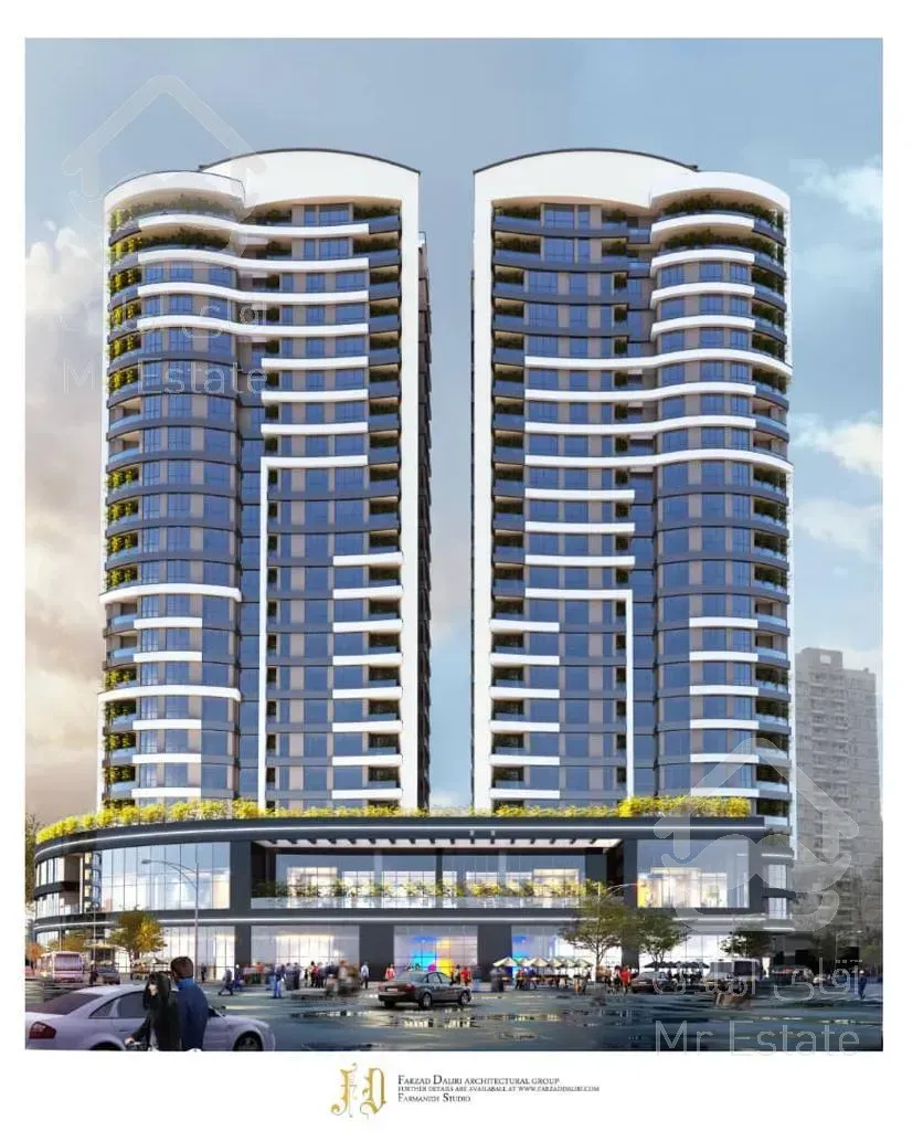 پیش فروش واحد 100 متری برج دو قلو دانش بلوار شهید اردستانی