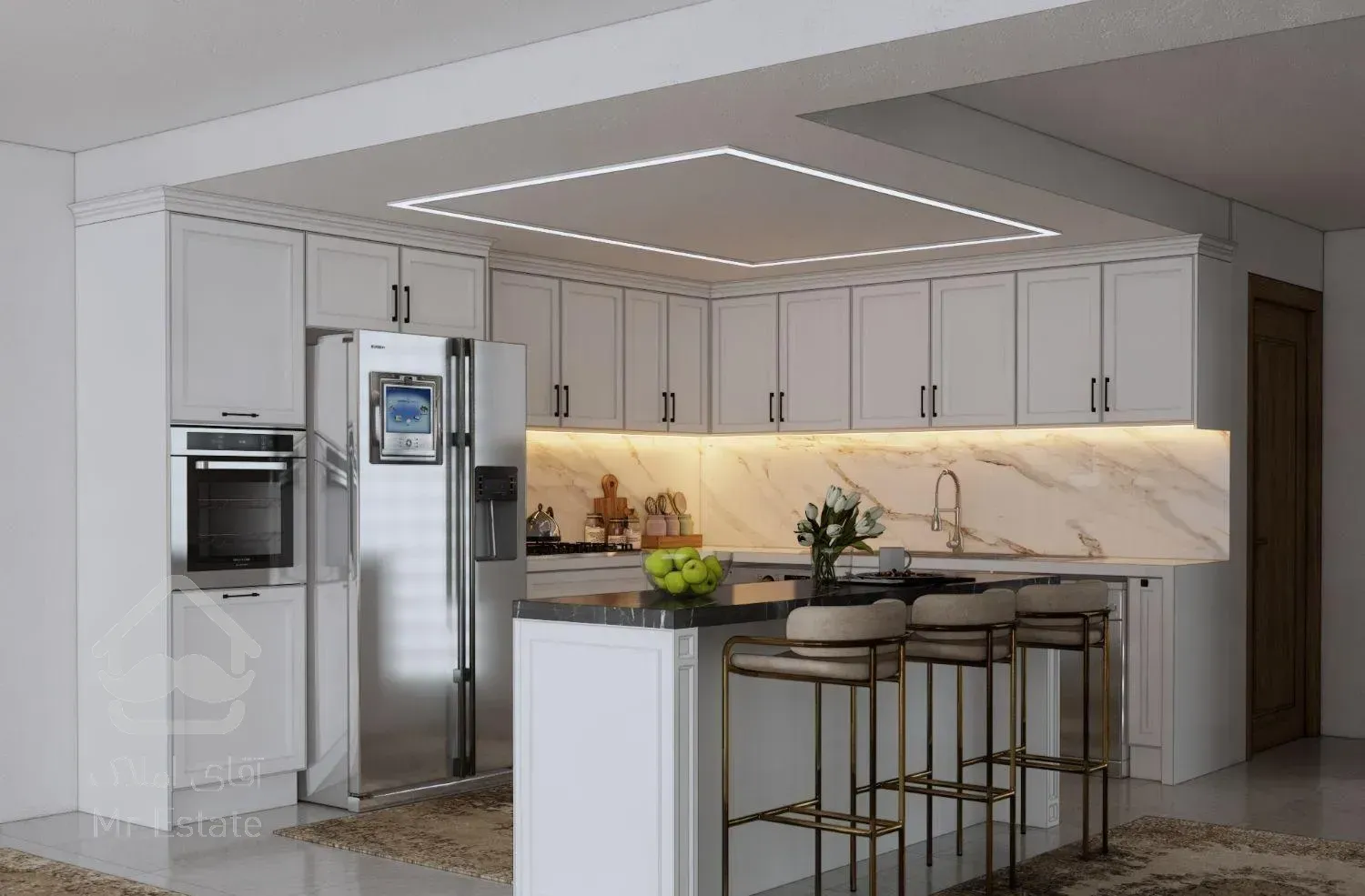 رهن آپارتمان ۱۰۰ متری ۲ خوابه کلید اول