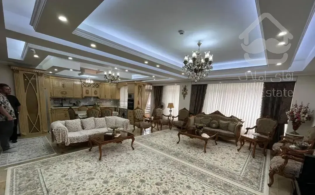 ۱۱۸ متر ۲ خواب فول امکانات تک واحدی سالن پرده خور