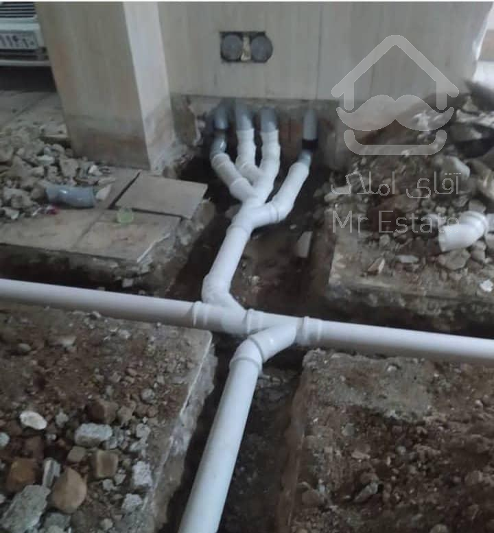 لوله کش آب فاضلاب ساختمان وصل به اگوشهری