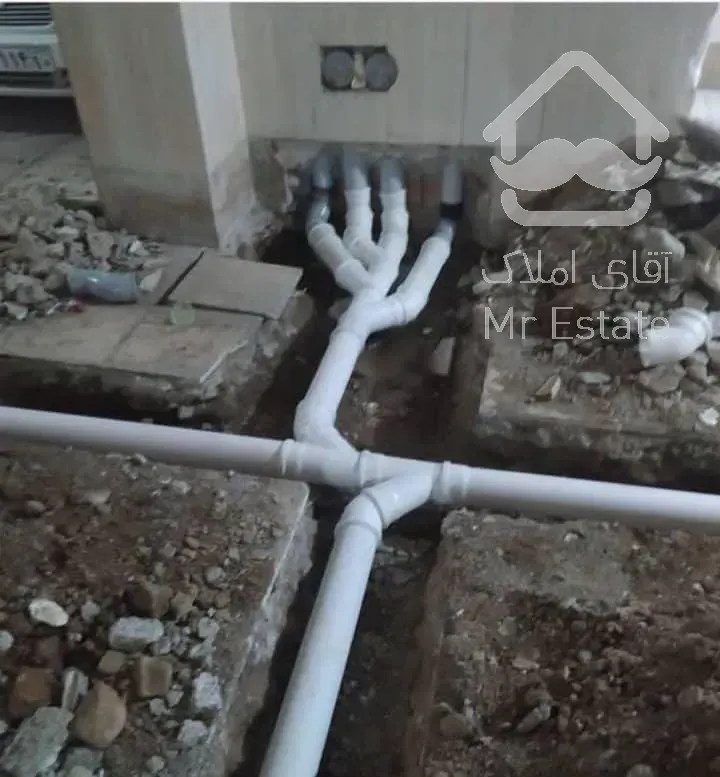 لوله کش آب فاضلاب ساختمان وصل به اگوشهری