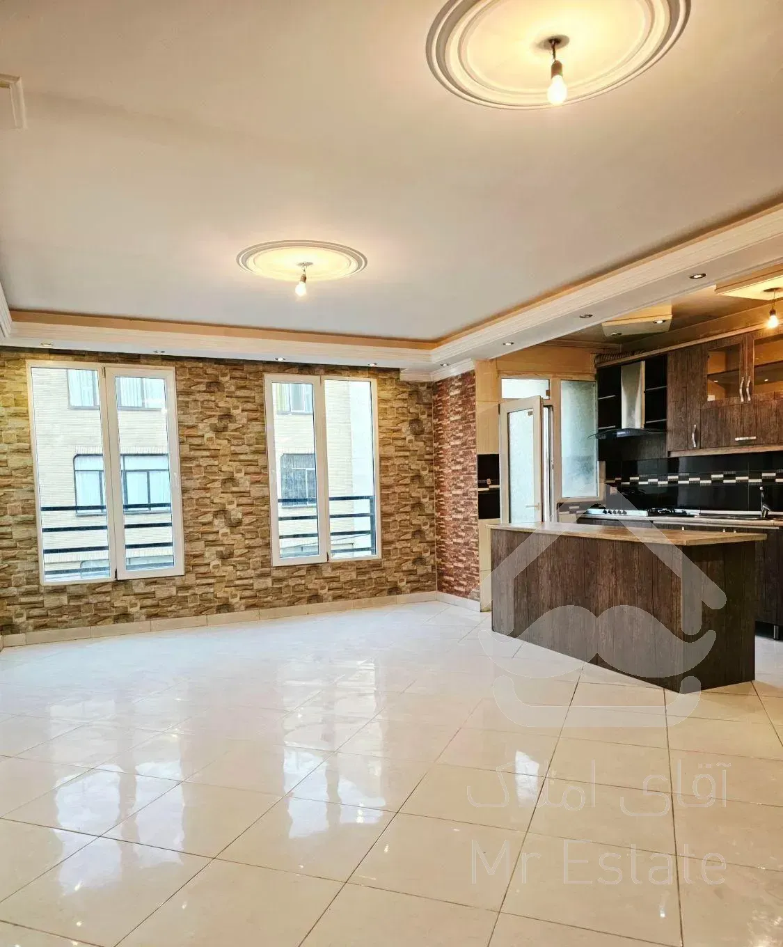 کلیم‌کاشانی 86متر۲خواب فول‌ تک‌واحدی سالن‌پرده خور