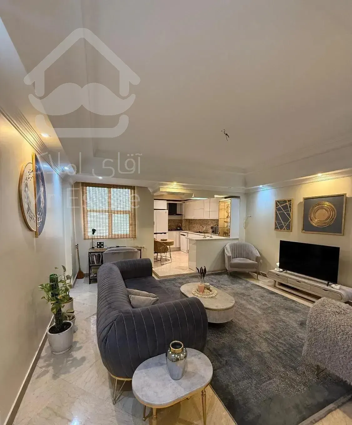 ۷۵متر/2خواب/طبقه همکف/با پارکینگ