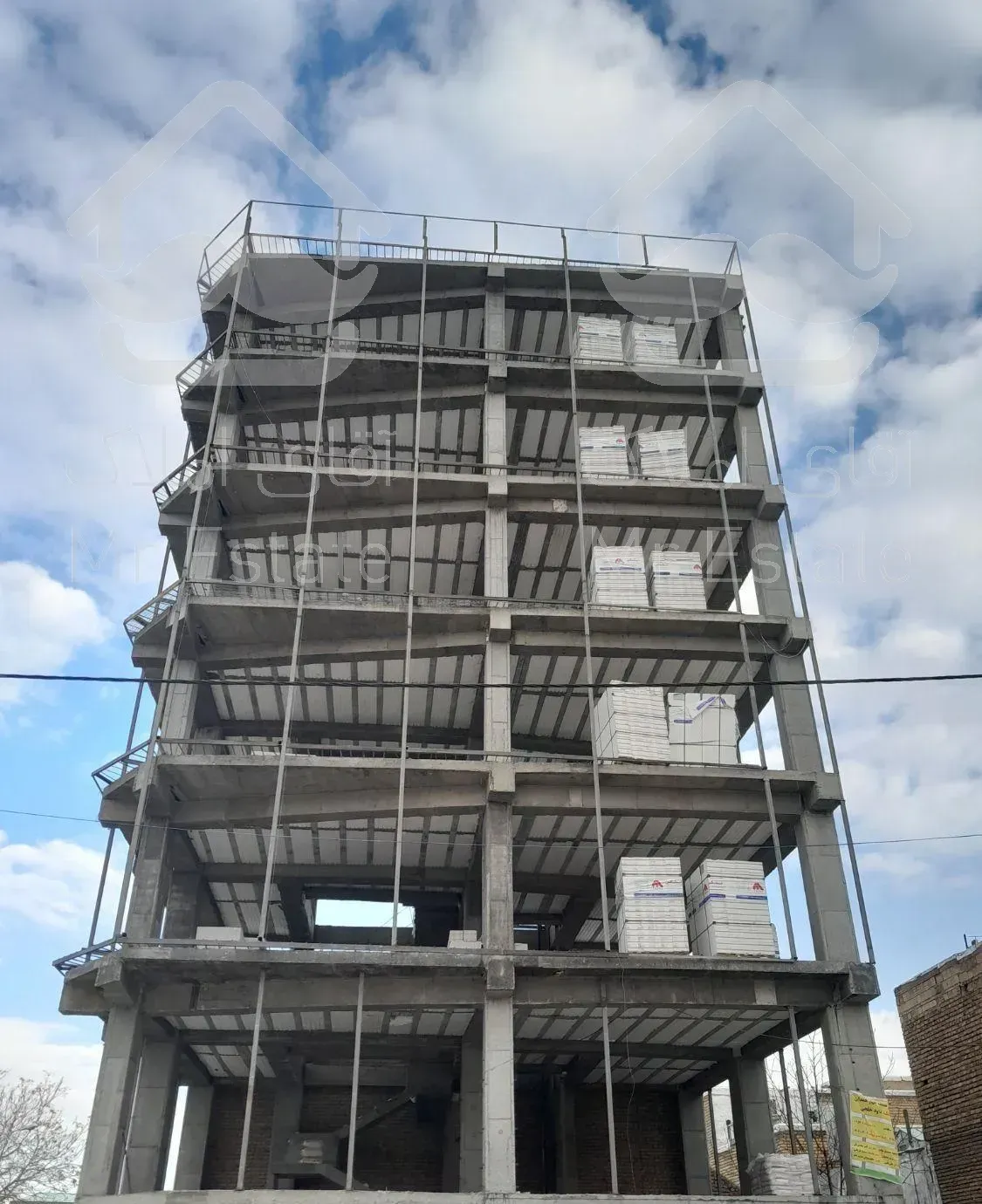 نبشی کشی ساختمان، اسکلت، اسانسور،استخرباغ،