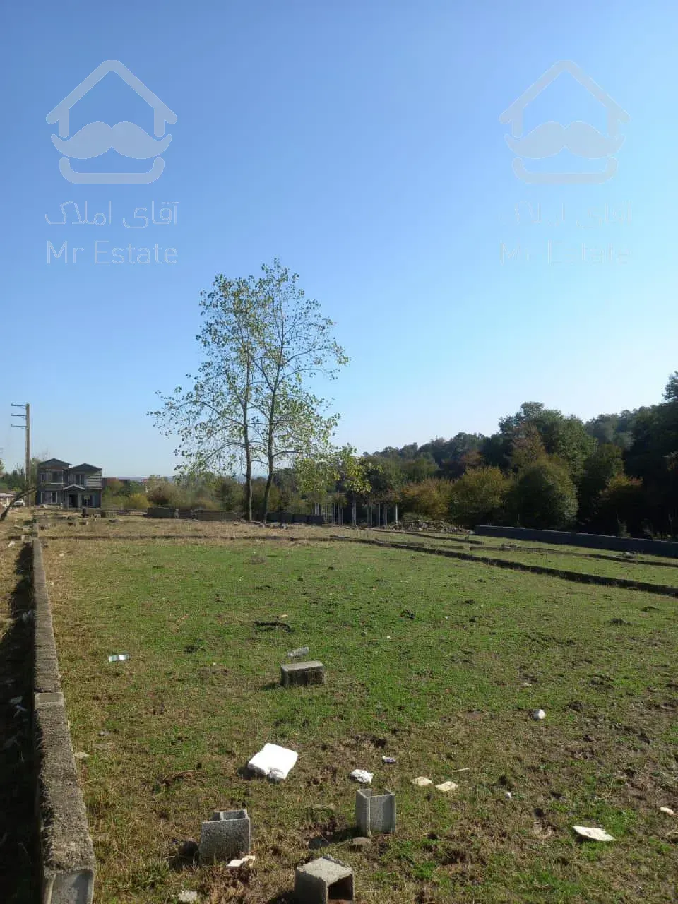 زمين قواره يك جنگل،تو شهركى،سنددارد،مناسب سرمايه گزارى
