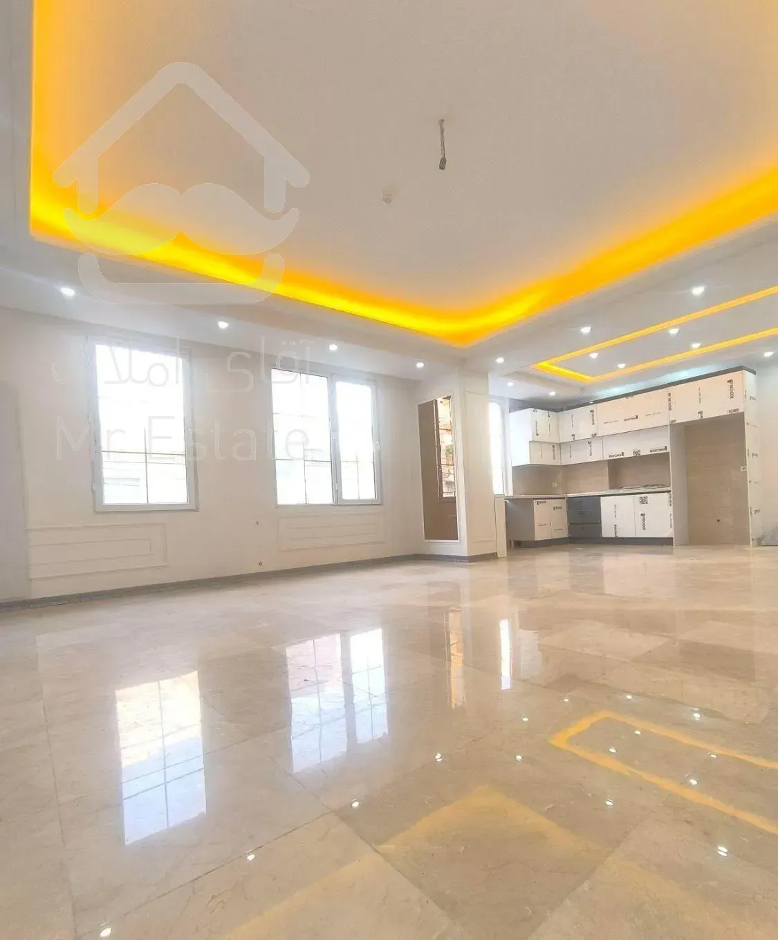 105متر/تک واحد/نوساز/فول/پرده خور