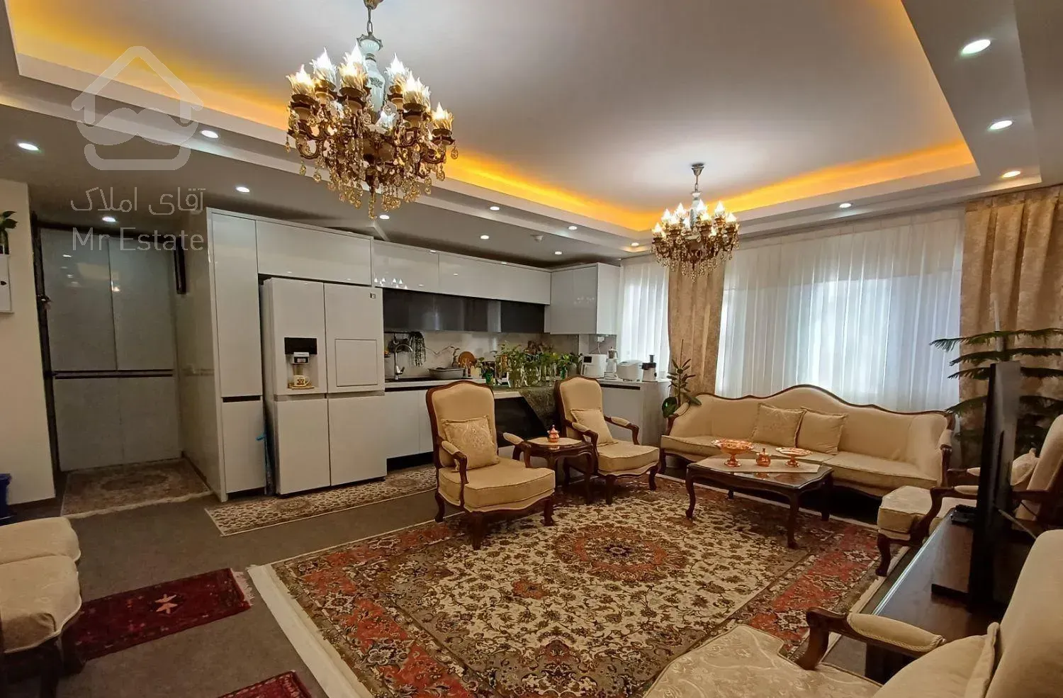 آپارتمان،۶۲متر،فول،غرق نور نقشه بینظیر، سیمتری جی