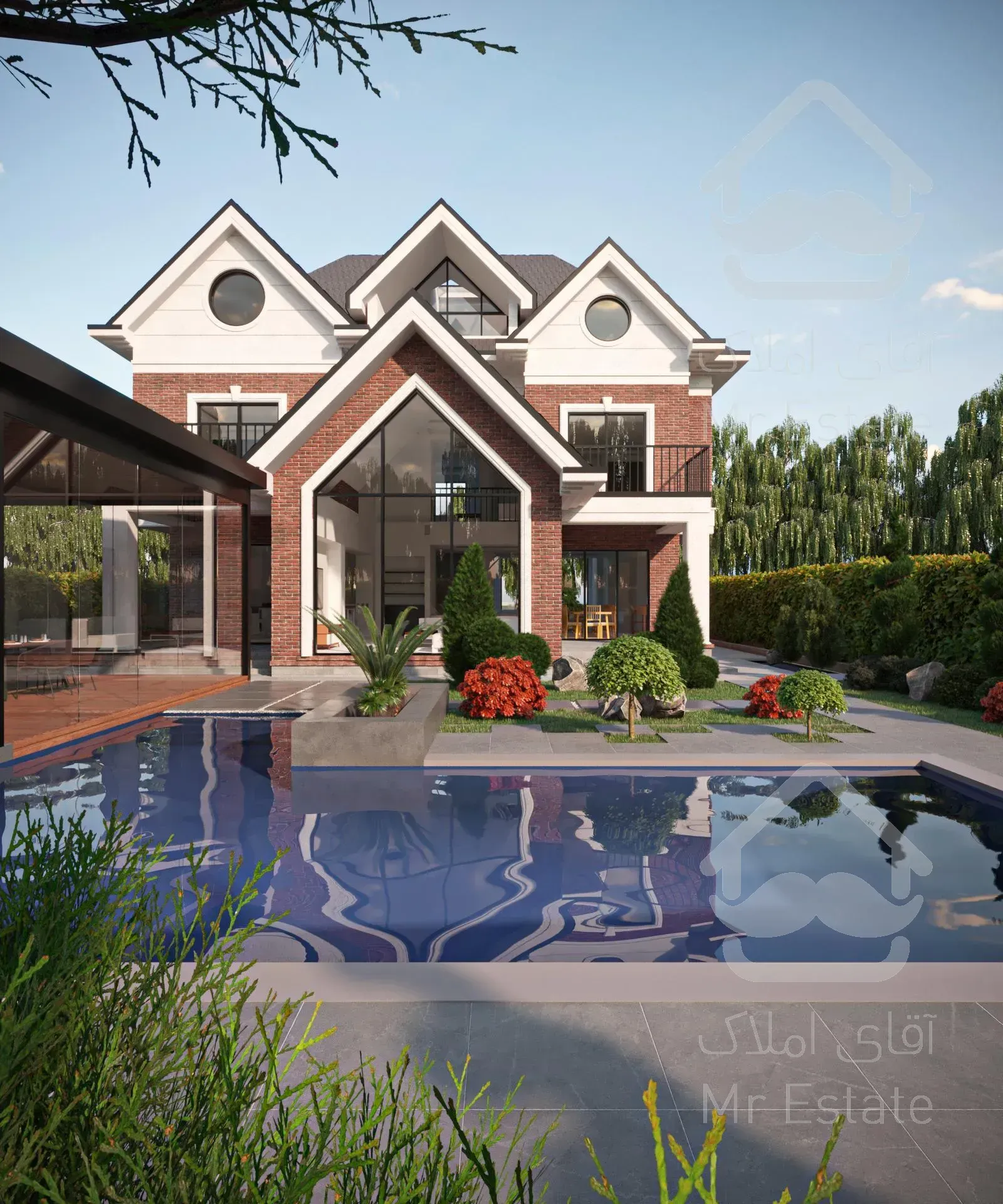 طراحی ویلای نیوکلاسیک