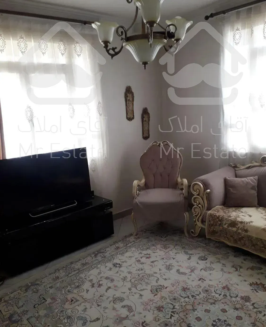 ۵۹متر ۱خواب تکواحدی فول سالن پرده خور