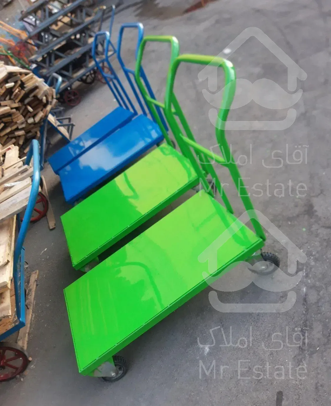 چرخ دستی حمل بار گاری چهارچرخ