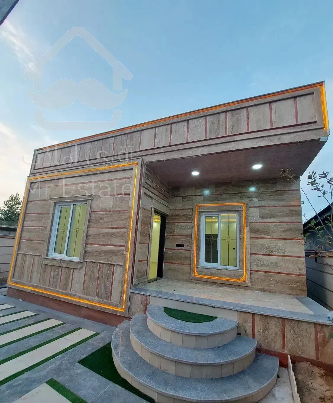 ویلا نما سنگ ۲۸۰متری خشکبیجار زیباکنار