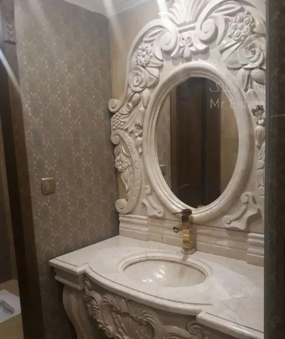 ۷۷متر دوخواب فول خوش نقشه سالن پرده خور (شهرآرا)