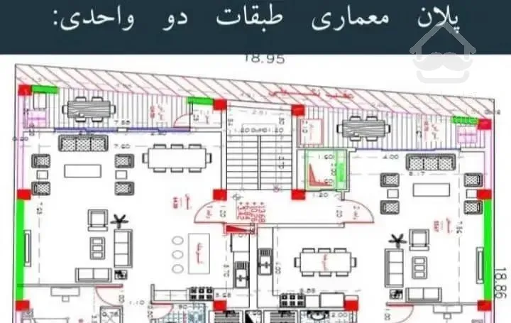 آپارتمان نوساز ۱۱۷متر ساحلی ۲خواب سنددار مرکز شهر