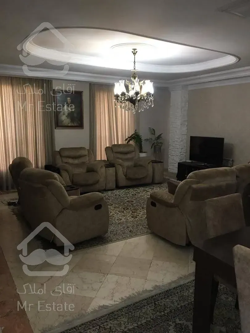 ۹۵متر دوخواب سالن پرده خور کم واحد آیت الله کاشانی